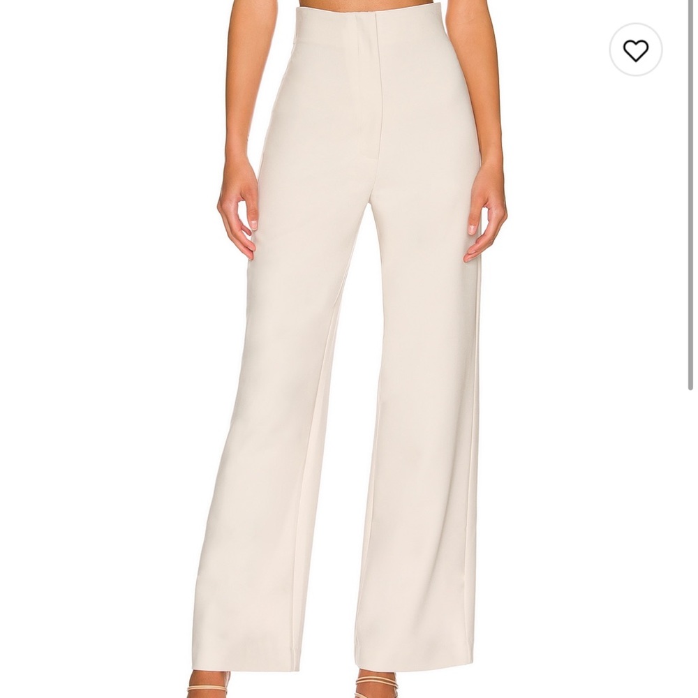 Bardot - beige - high waist pant - size 6. (Revolve)